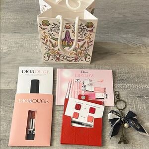Dior Rouge and Lip Glow Set with Elegant Gift Bag